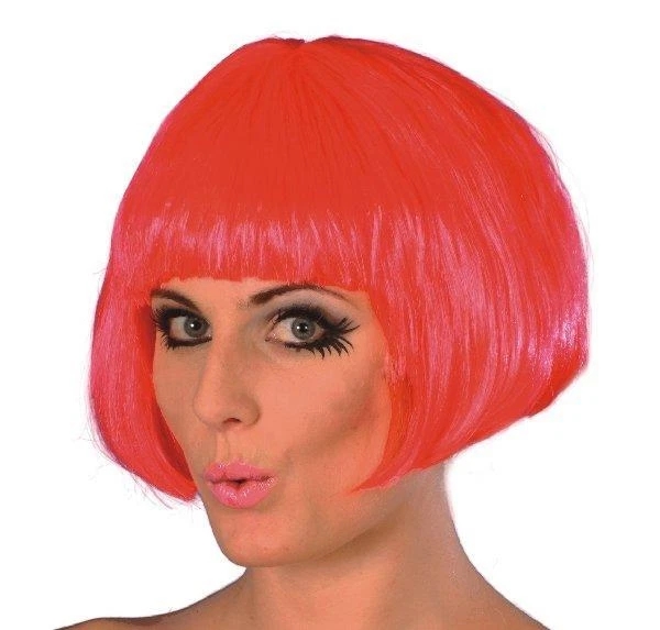 (image for) Fancy Dress Short Bob Babe Wig (Fuchsia)